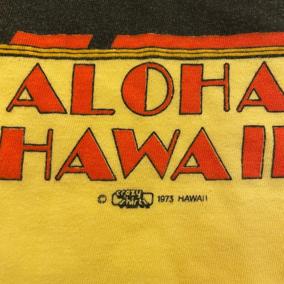 Vintage 1973 Aloha Hawaii t shirt - Picture 5 of 9